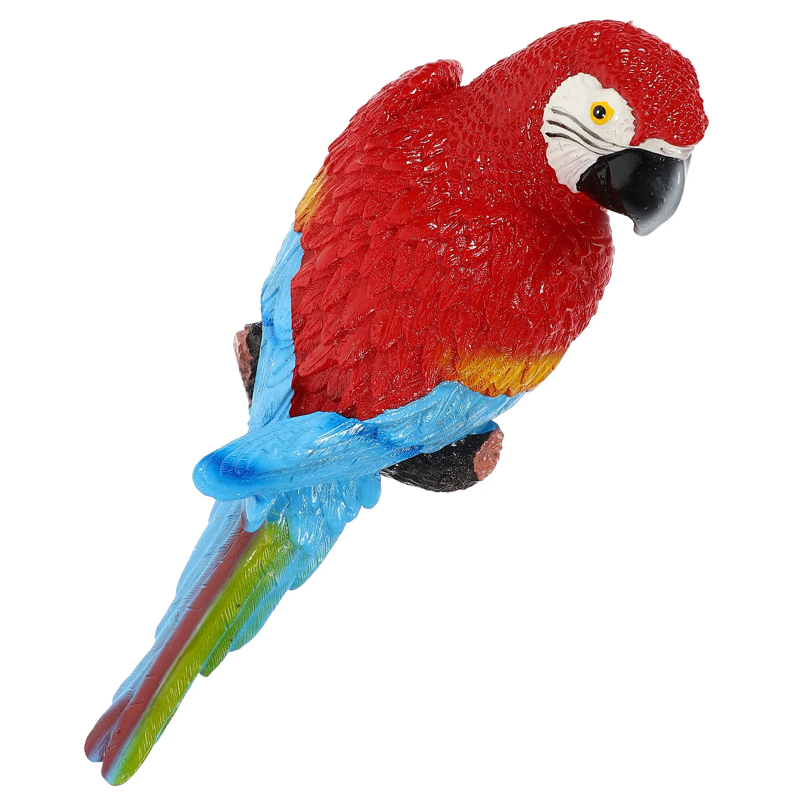 

Fake Parrot Sculpture Backyard Tree Parrots Outdoor Ornaments Lifelike Bird Hanging Statue