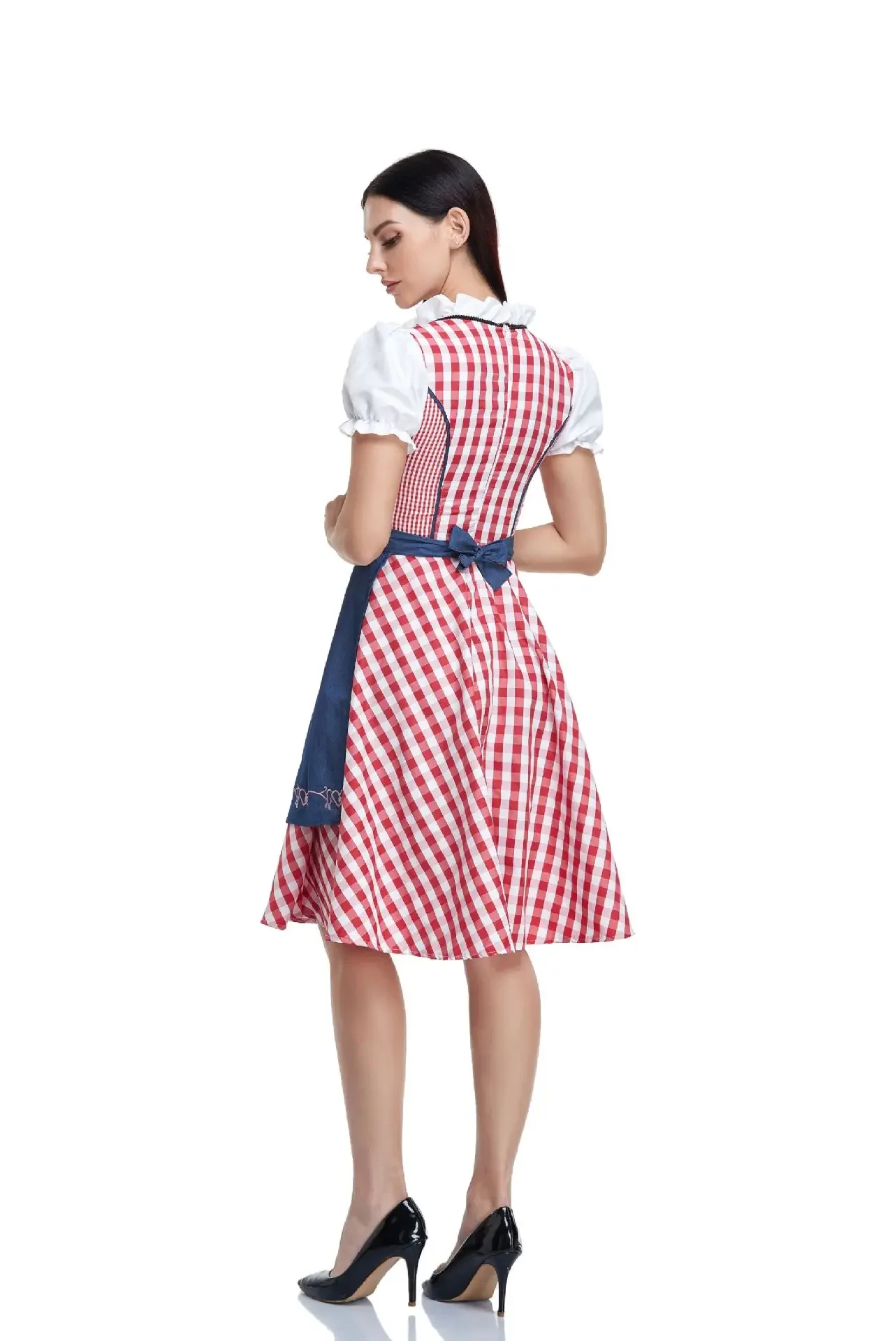 Erwachsene Frauen Oktoberfest Dirndl Bier Mädchen Dienst mädchen Outfit Bayern Festival Party Kostüm Halloween Kostüm für Frauen