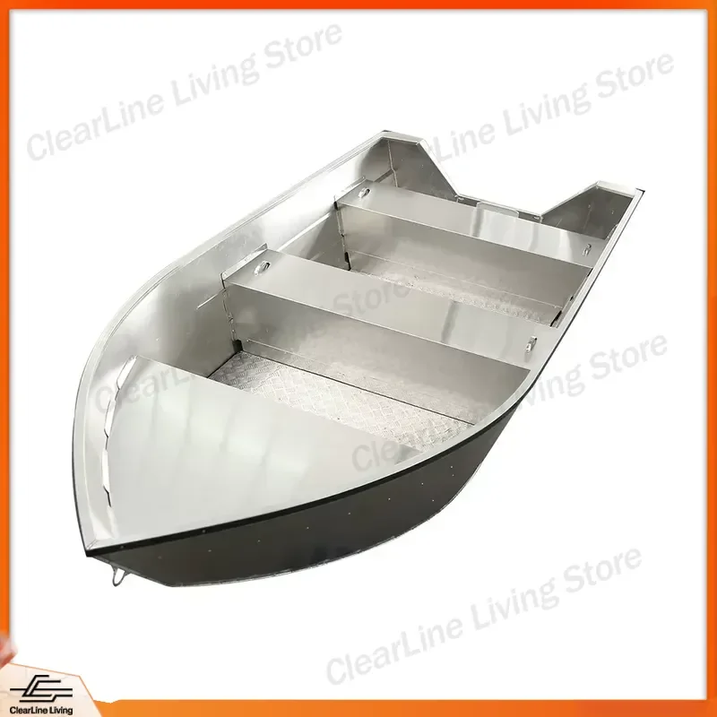 Aluminum Jon Boat Professional Speed Fishing Hunting Perch Small Flat Bottom Vessel Lightweight Durable River Lake Outdoor
