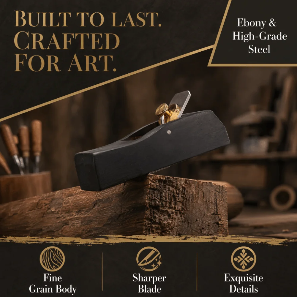 Professional Wood Body Hand Plane Planer Steel Blade 120mm Length Carpenter Hand Tool Flat Sole Wood Planing Tool For Woodcraft