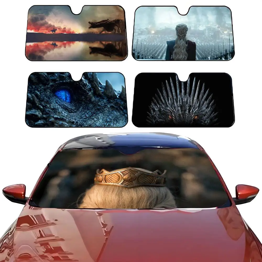 

Автомобильный солнцезащитный козырек Game of T-Thrones, зонтик от солнца на лобовое стекло автомобиля, защита от ультрафиолета и внутренний охладитель