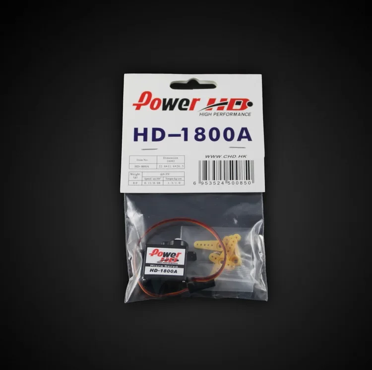 Power Micro Servo HD-1800A High Performance 8g 22.8x11.5x23.7mm with Plastic Gear RC Model Airplane Car Digital Servos