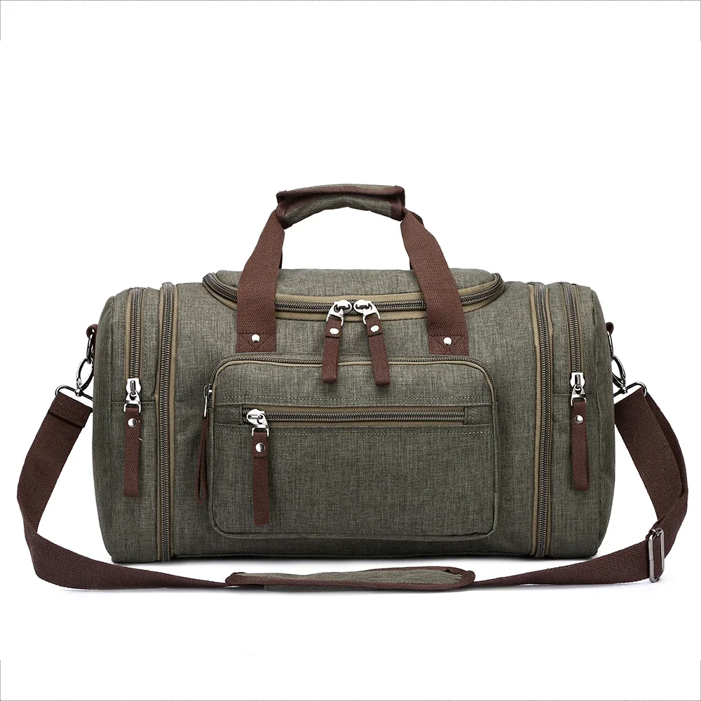 Fashion 2024 Outdoor Canvas Travel Bag Men Women Carry On Luggage Bags Duffel Bag Handbag Casual Large Weekend Bag