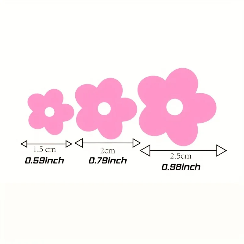 12Pcs/Set Cute Daisy Rearview Mirror Sticker, Waterproof Vinyl Floral Decal for Car Window Interior Decoration