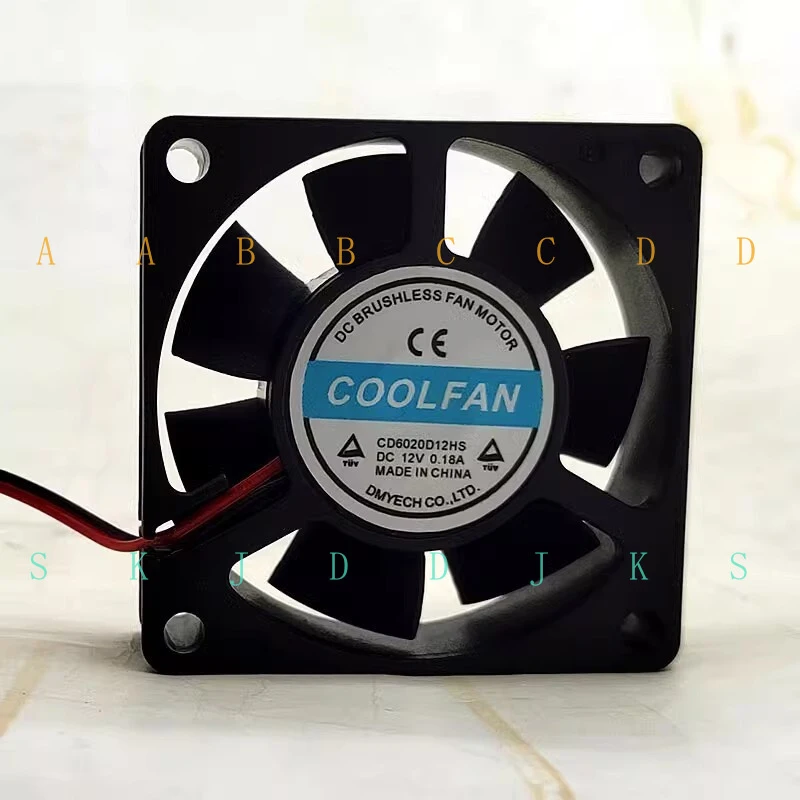 

M COOLFAN CD6020D12HS 6020 DC12V 0.18A 6CM 2-wire cooling fan