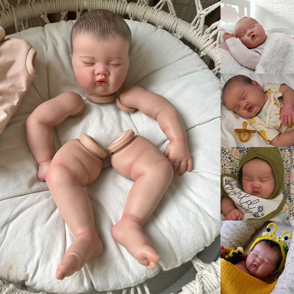 20inch Reborn Doll Kit ASHIA Handmade Reborn Doll Parts 3D Painted Skin with Visible Veins Muñeca Kit Bebe Reborn