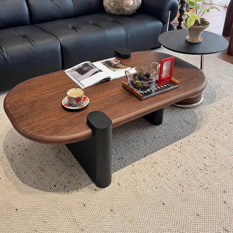 Medieval Style Simple Splicing Combination Coffee Table Retro Small Apartment Special Shaped Design Tea Table for Home