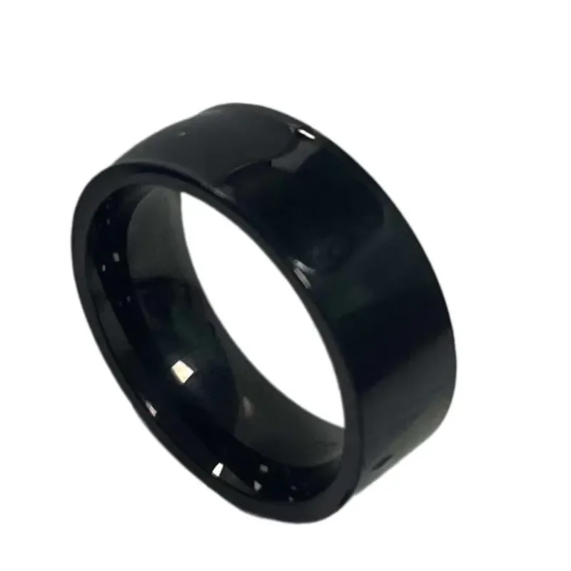 Novatech Global Custom Printed NFC Ceramic Ring for Car Key and RFID Access Control, Smart Wearable Tag with Durable Material