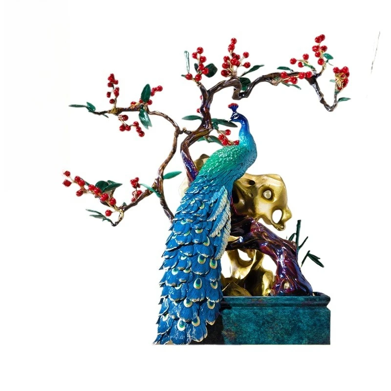 

Rich Chengxiang peacock ornament, living room entrance TV cabinet decoration opening housewarming gifts