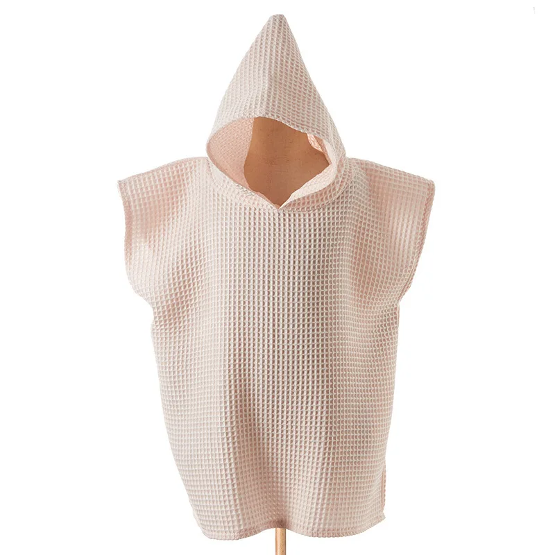 Cotton hooded cape bath towel swimming absorbent hooded bathrobe children's beach towel  season cloak