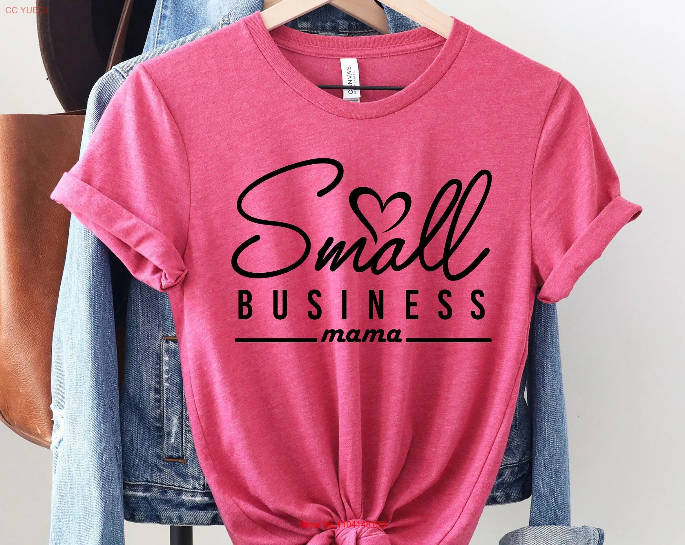 Camisa de mamá de pequeña empresa Día de la madre Regalo de mamá para mamá Mothers Nana La mejor camiseta de manga larga o corta