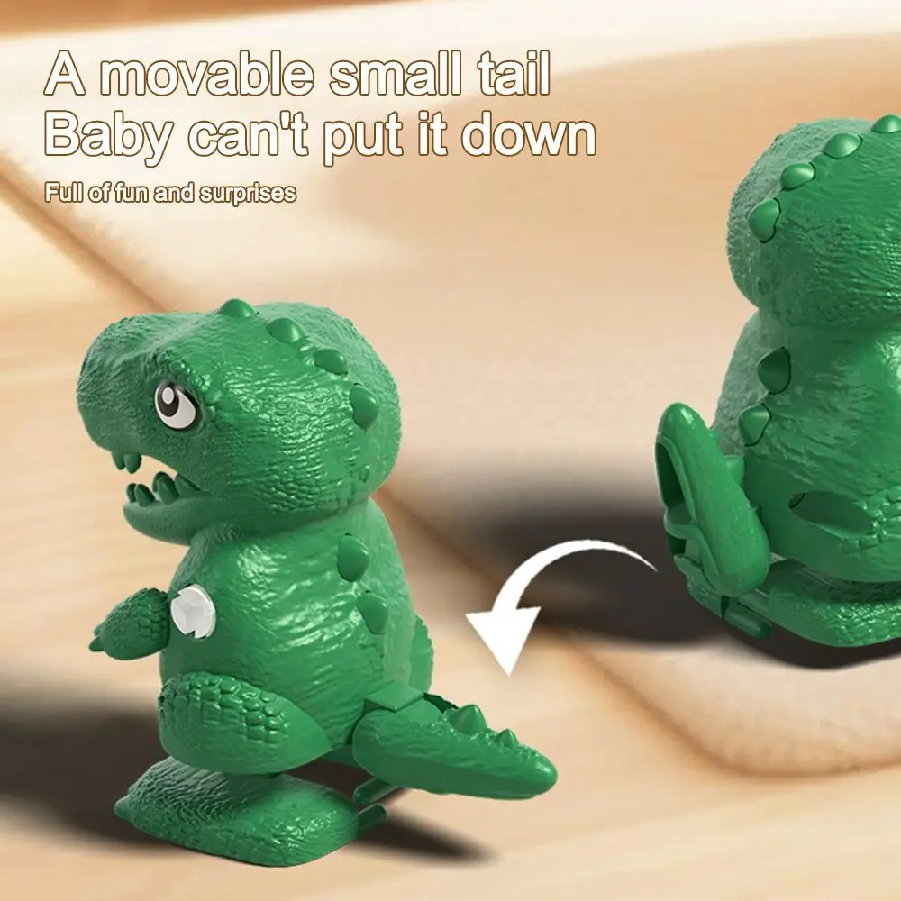 선물용 만화 시계태엽 동물 점핑 에그 장난감 걷는 공룡 와인드업 걷는 카피바라 와인드업 체인 동물 달리는 에그