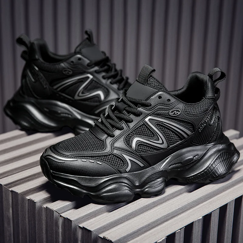 

New Men's Youthful and Fashionable Casual Shoes Thick Soles and Increased Height 10CM Versatile Shoes Lightweight Couples Shoes