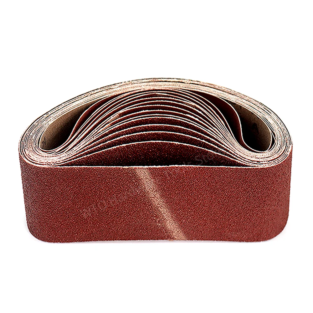 10PCS 533 * 75mm Sanding Belts Wood Soft Metal Polishing Sandpaper 40-1000 Grit Sanding Machine Accessories for Belt Sander Tool