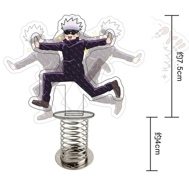 Anime Jujutsu Kaisen Gojo Satoru Shake Stand Model Double-Sided Brand Transparent Acrylic Desk Ornament Reduce Pressure image 4