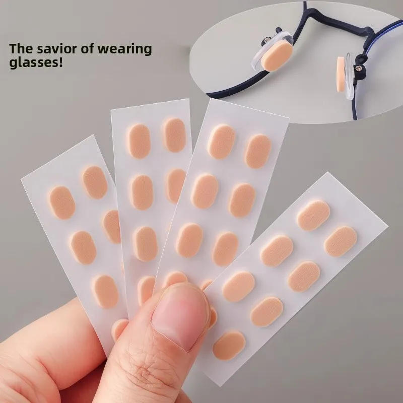 

Ультрамягкие губчатые накладки на нос для очков: снятие давления, предотвращение следов, противоскользящие, с поддержкой для носа