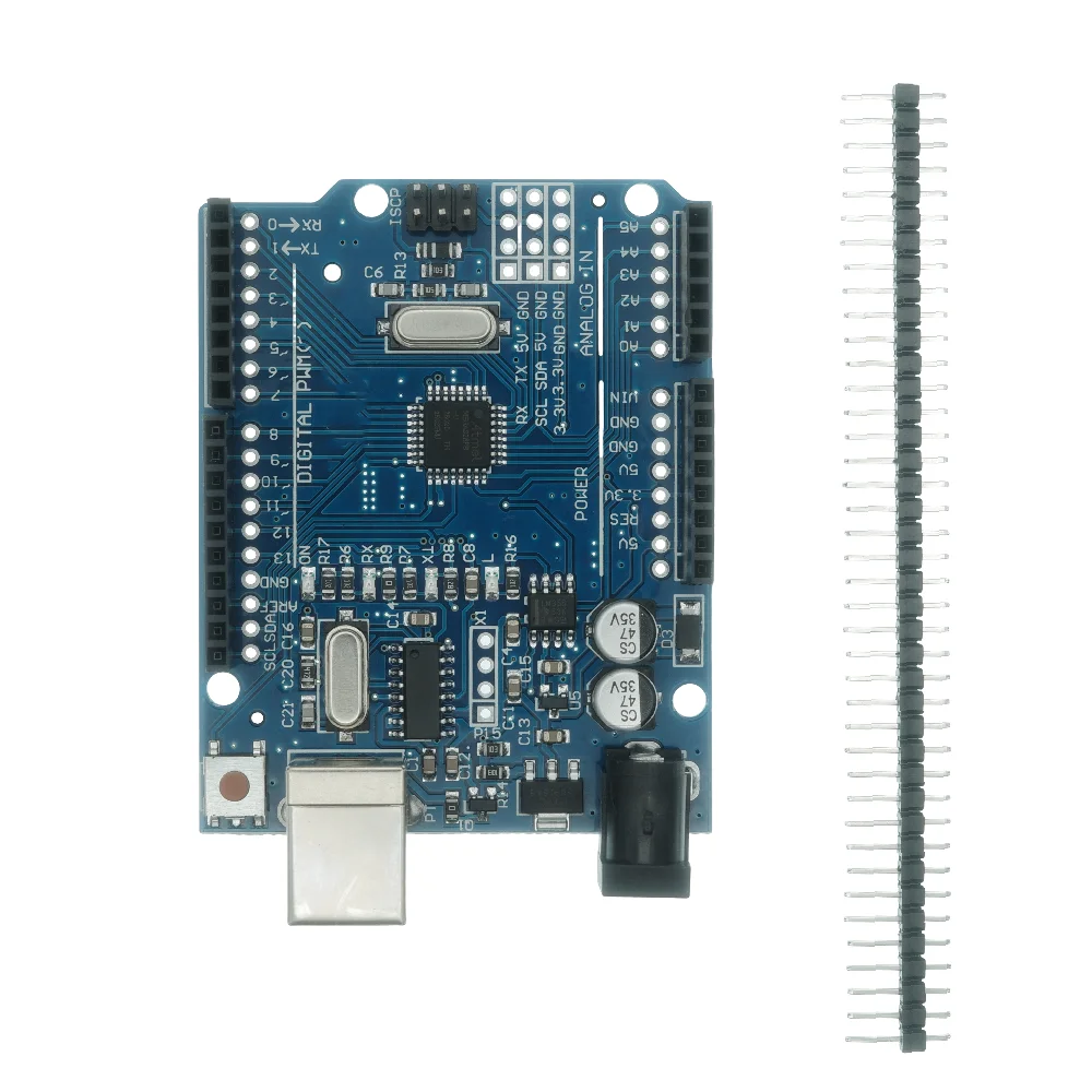 Exquisite Craftsmanship UNO R3 Development Board ATmega328P Core Compatible with Arduino DIY Kit with Unsoldered Headers -Y41A