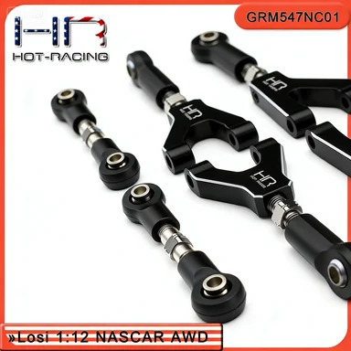 HR Losi 1/12 Nascar aluminum alloy adjustable front/rear upper arm + steering tie rod kit