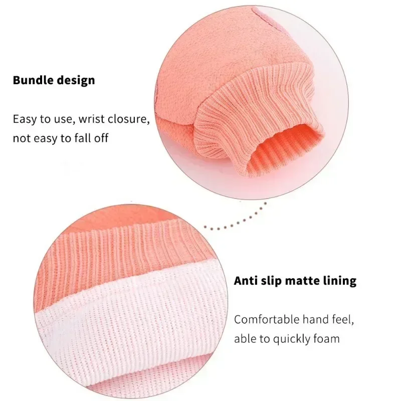 New 1PC Bath for Peeling Exfoliating Body Scrubber Glove Wash Mitt Rub Dead Skin Gloves for Shower Back Scrubber SPA Washcloth