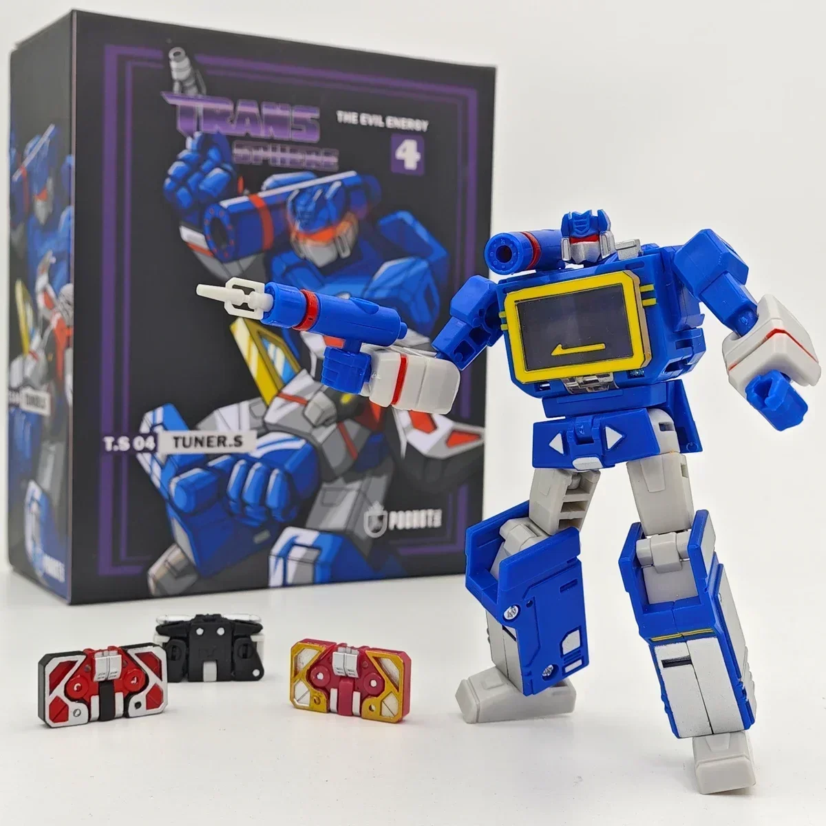 PT-04 Transformation Soundwave PT04 z taśmą G1 Mini Pocket War KO DX9 Figurka akcji Robot Zabawki Prezent dla dzieci W magazynie