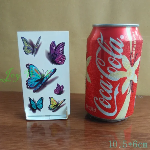 Temporary Tattoo Sticker 3D butterfly tattoo girl small size tatto stickers flash tatoo fake tattoos Waterproof  Body Art