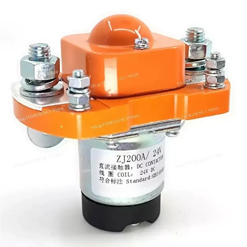 DC12V/24V/48V DC Contactor - MZJ-200A/ZJ200A/SZJ200A, 1NO Normally Open for EV, Forklift, Winch Motor
