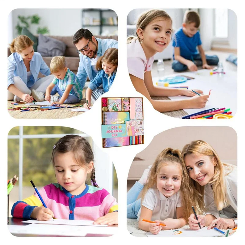 A59E-детский набор для скрапбукинга для девочек, 98X/набор, забавный дневник, набор для журнала, игрушка для скрапбукинга, журналы, художественные поделки для детей, девочек и мальчиков