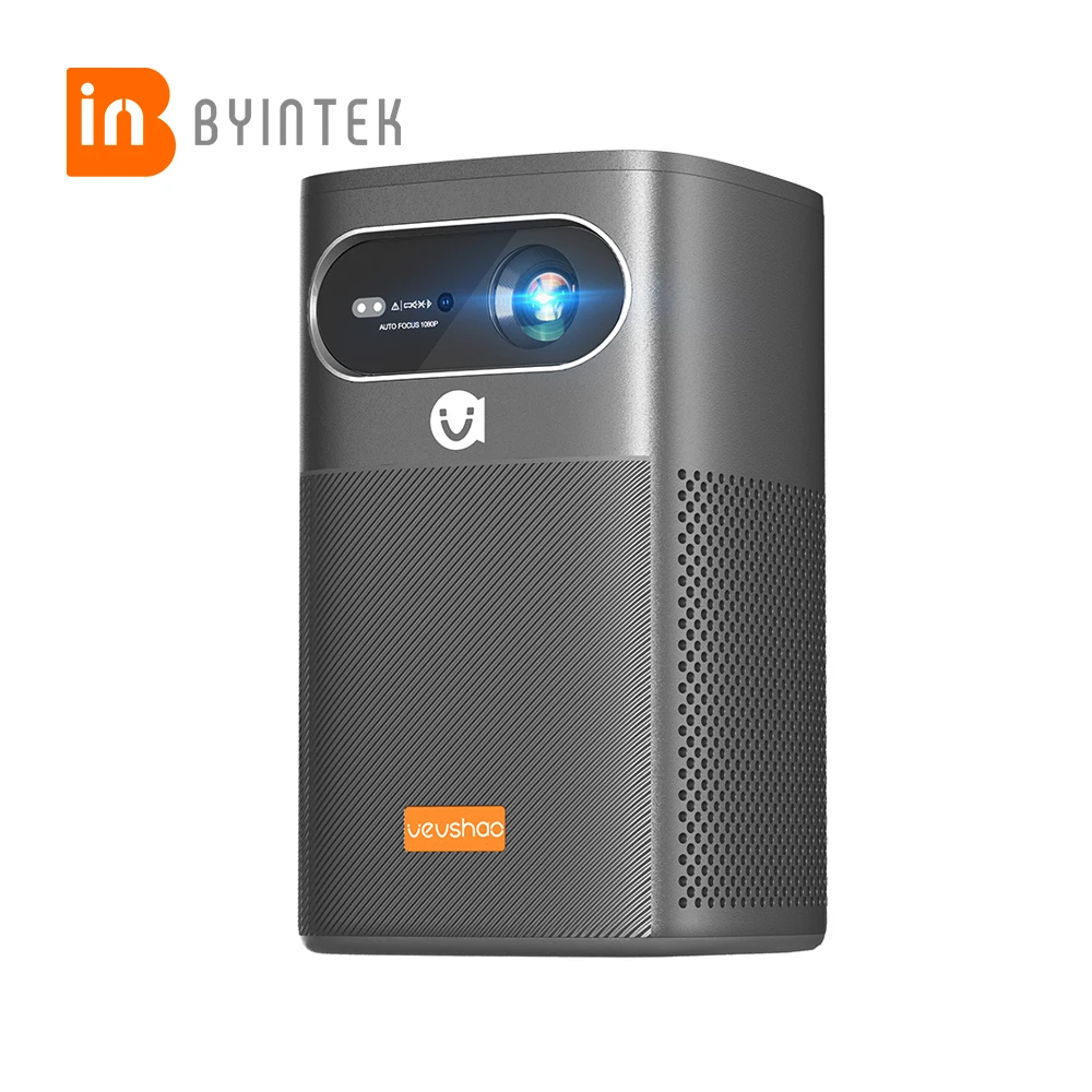 BYINTEK Arabic Supported Projector V30 In-built Battery Projector 1080P 4K DLP Education Gaming Projector For Outdoor Desert Use