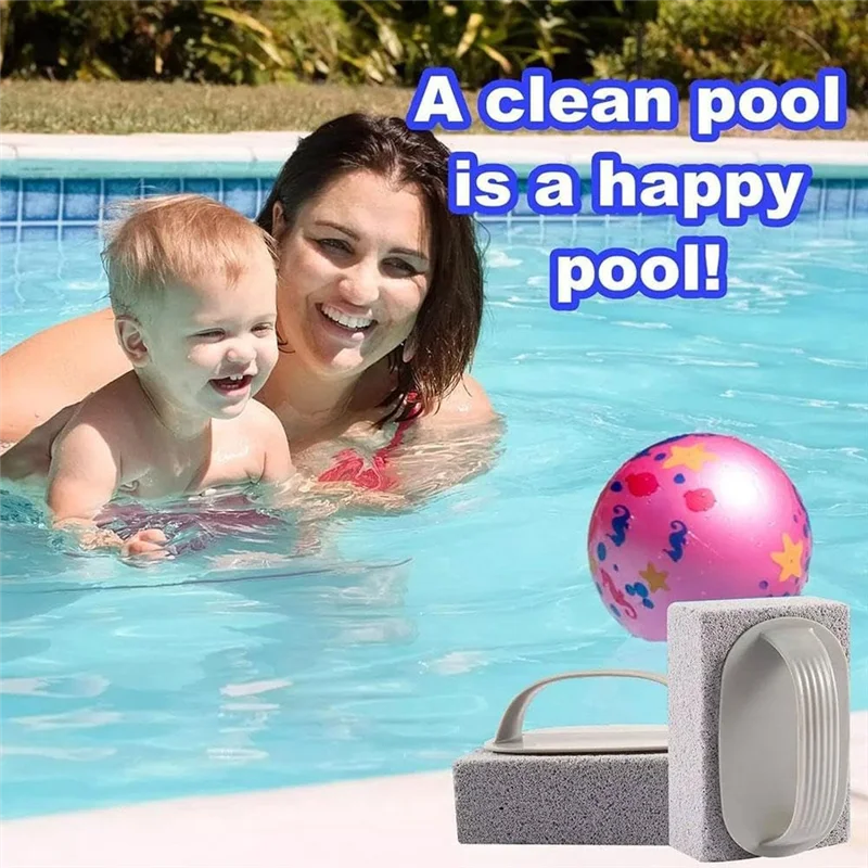 

Best Of 2025-5PCS Hand-Held Pools Pumice Stone, Pool Cleaning Blocks With Handle, Swimming Pumice Pool Tile Stone For Clean Pool