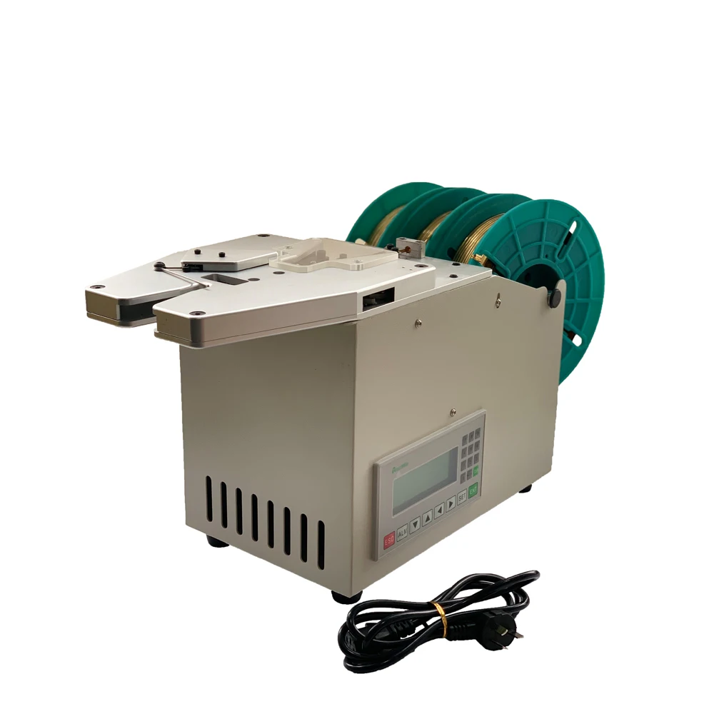 High quality semi-automatic twist cable tie machine food packaging/bread twist cable tie