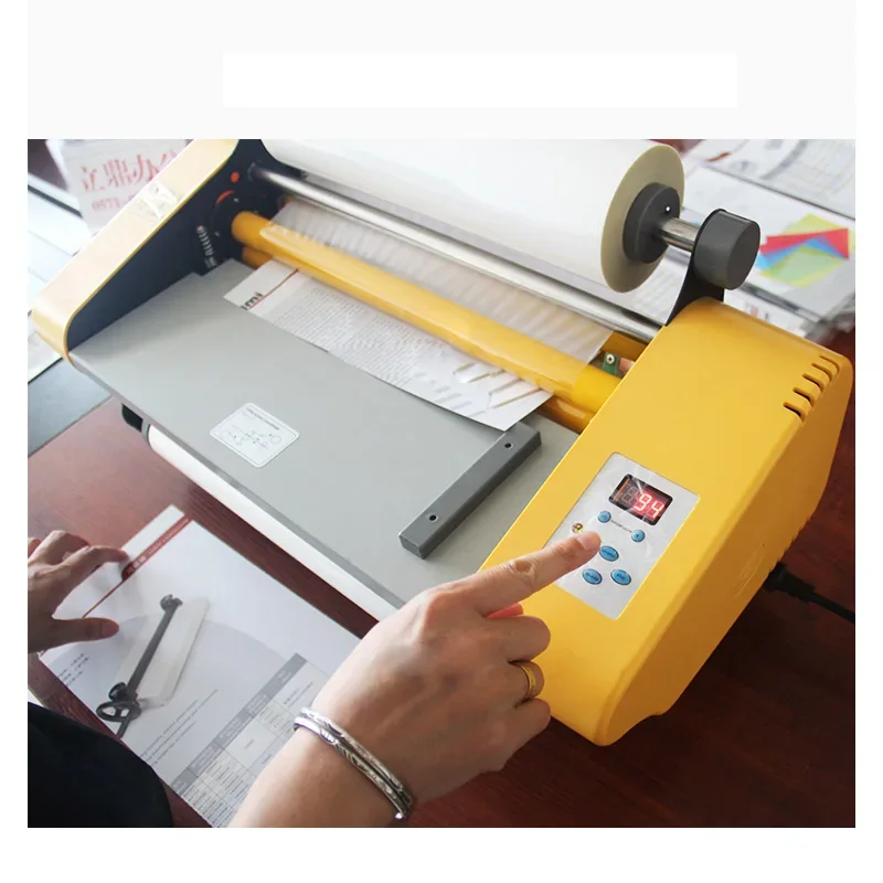 Cold & Hot Laminating Machine A3 Photo Film Laminating Machine Multifunctional Cold Plastic Electric Sealing Machine Laminator