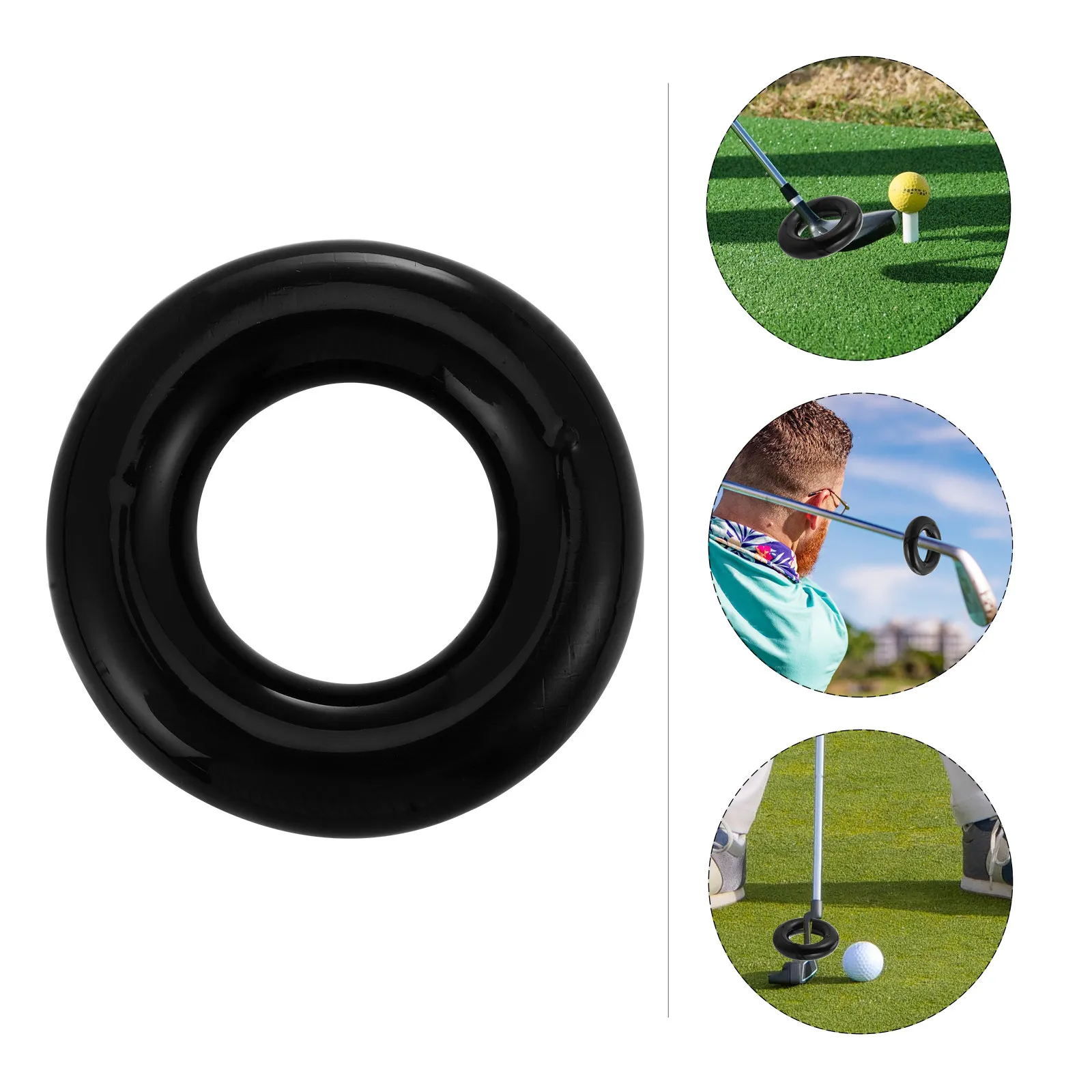 Club Swing Trainer Ring Professional Weighted Golf Practice Aid Improves Strength Flexibility Control Warm Up Tool for Beginners