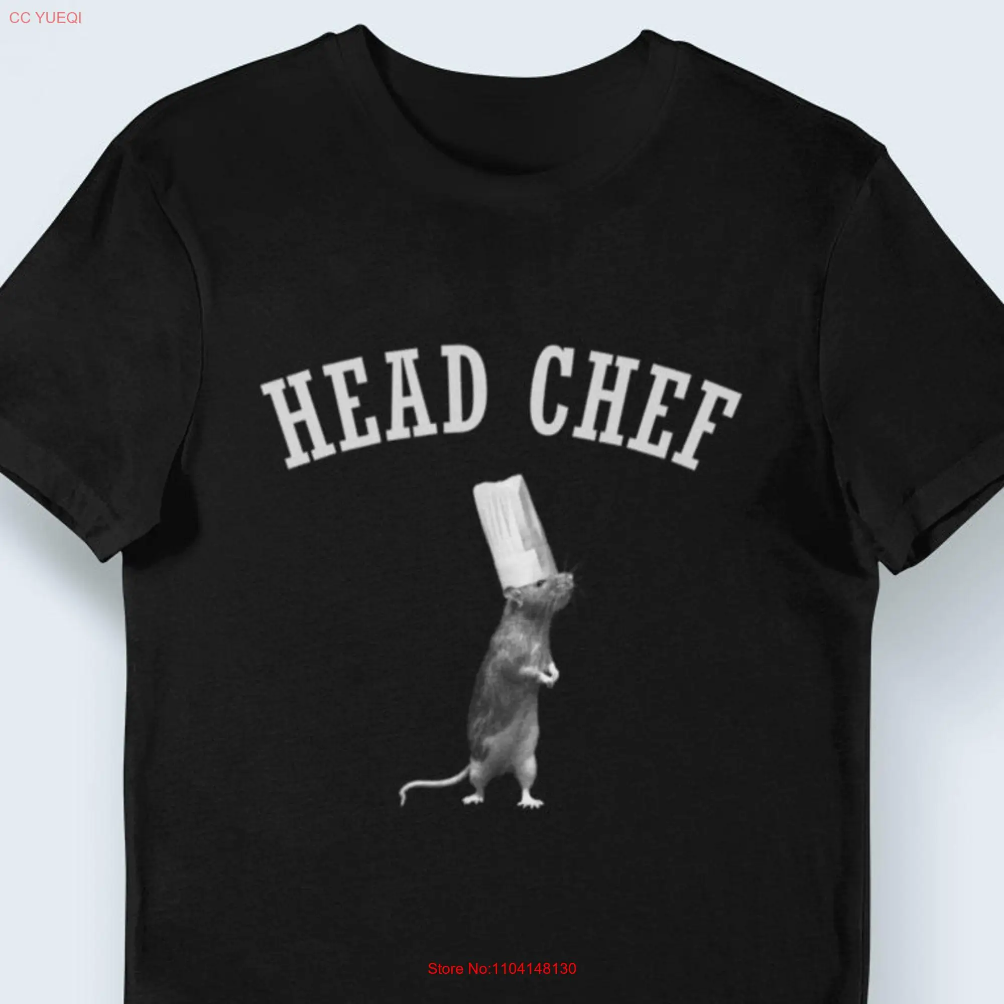 Head Chef T Shirt Small Animal RaT Funny Culinary Cloth Cuisine Clothing Cooking Uniform Cute Animals