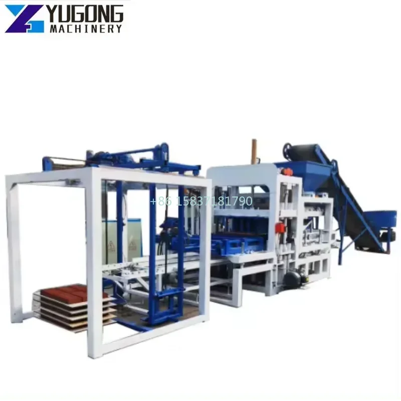 Fully Automatic Brick Making Machine Concrete Block Molding QT5-15 Block Making Machine Cement Hollow Solid Brick Making Machine