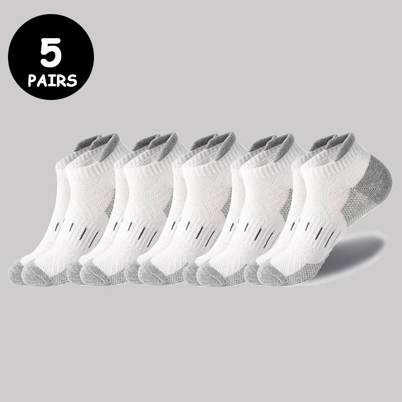 5/10 Pairs/Lot Men's Sport Socks Breathable Outdoor Running buffer Basketball Socks Cotton Training Short Tube Socks For Men