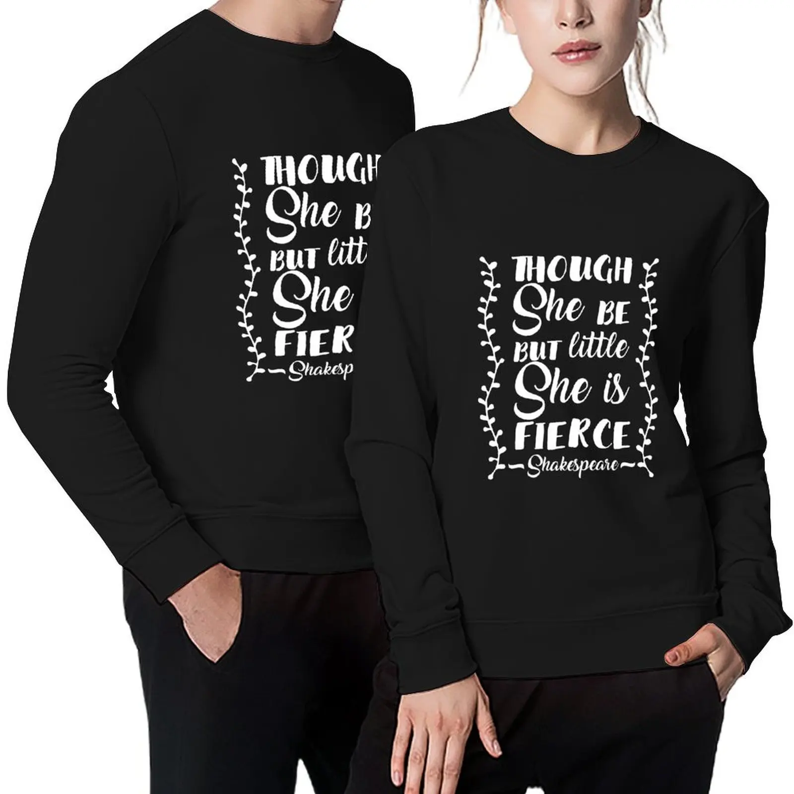

Though She Be But Little She Is Fierce Pullover fashion men anime clothes korean style clothes anime clothing new sweatshirt