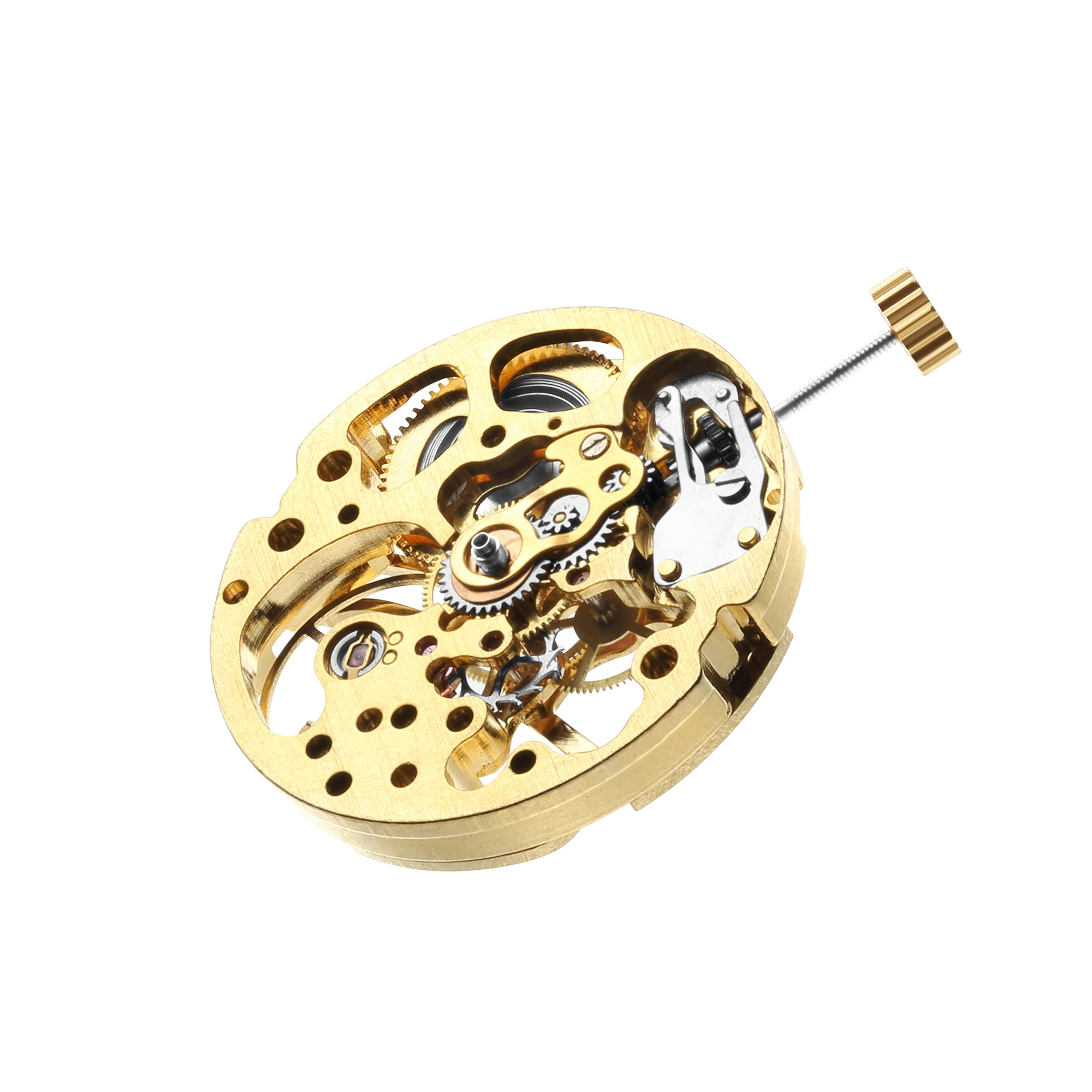 Skeleton Gold-Plated Movement Accessories Clock Tool 7120 Automatic Mechanical Clock Movement Watch Accessories Replace 2022 New