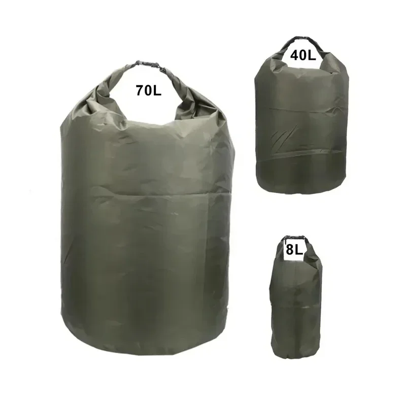 8L 40L 70L Waterproof Dry Storage Bag Sack for Rowing Kayaking Canoeing Outdoor Travel Sports