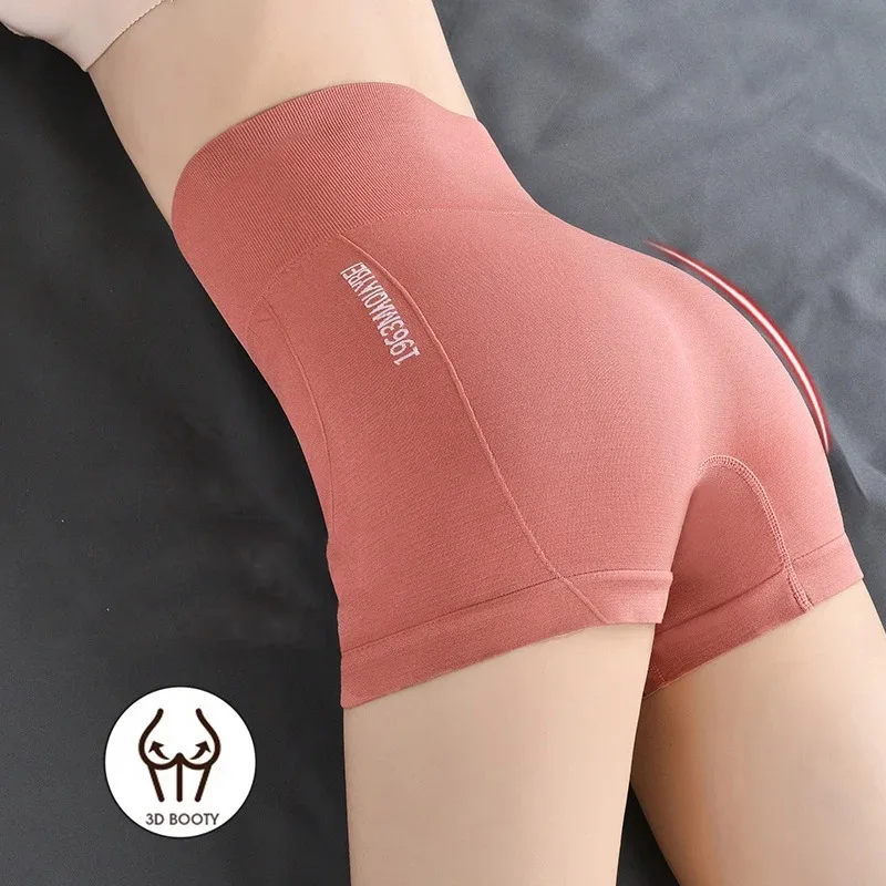 High Waist Sport Shorts Seamless Fitness Yoga Short Cycling Shorts Abdominal Contraction Shaping Safety PantsGym Legging Fitness