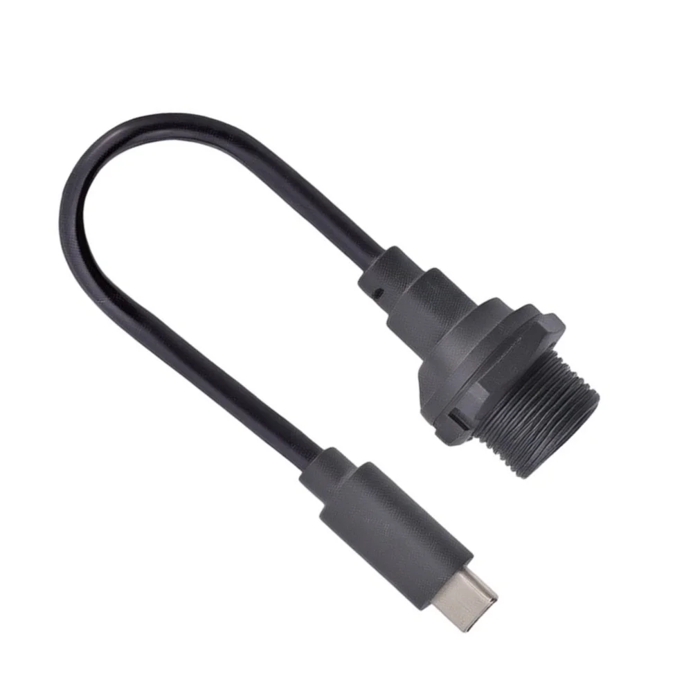Circular Screw Mount Type-C Waterproof Connector Designed for Chassis-Based Installations in Automotive and Industrial Settings