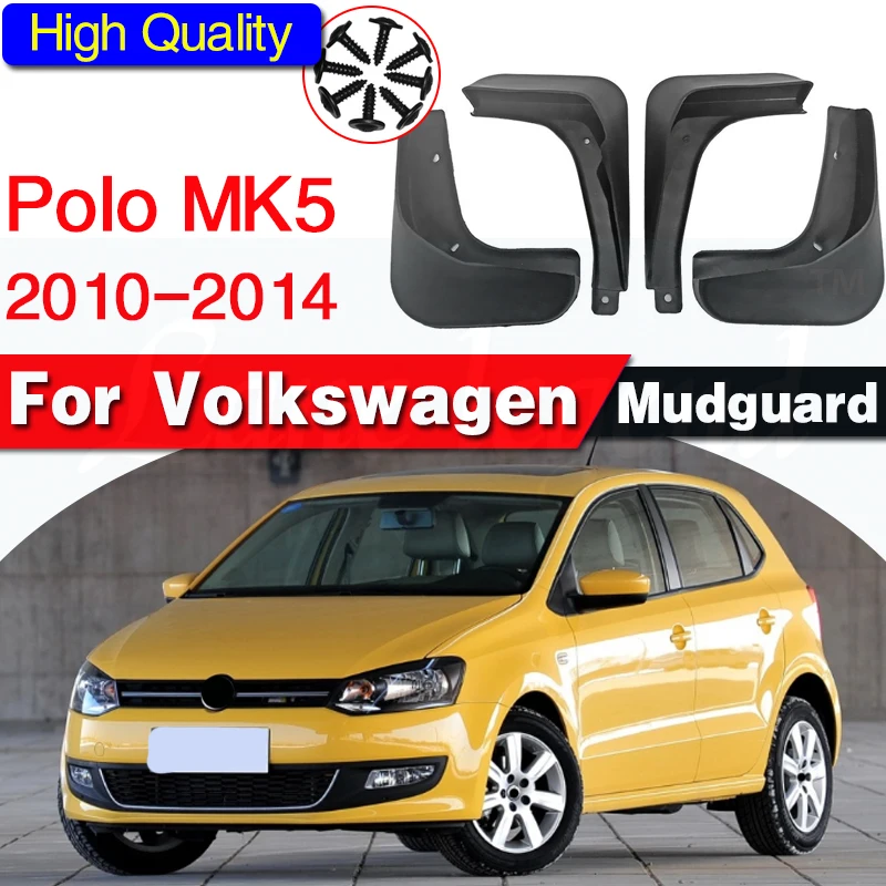 

Set Mud Flaps For VW Polo Mk5 6R 2010-2014 Mudflaps Splash Guards Front Rear Mud Flap Mudguards Fender 2011 2012 2013