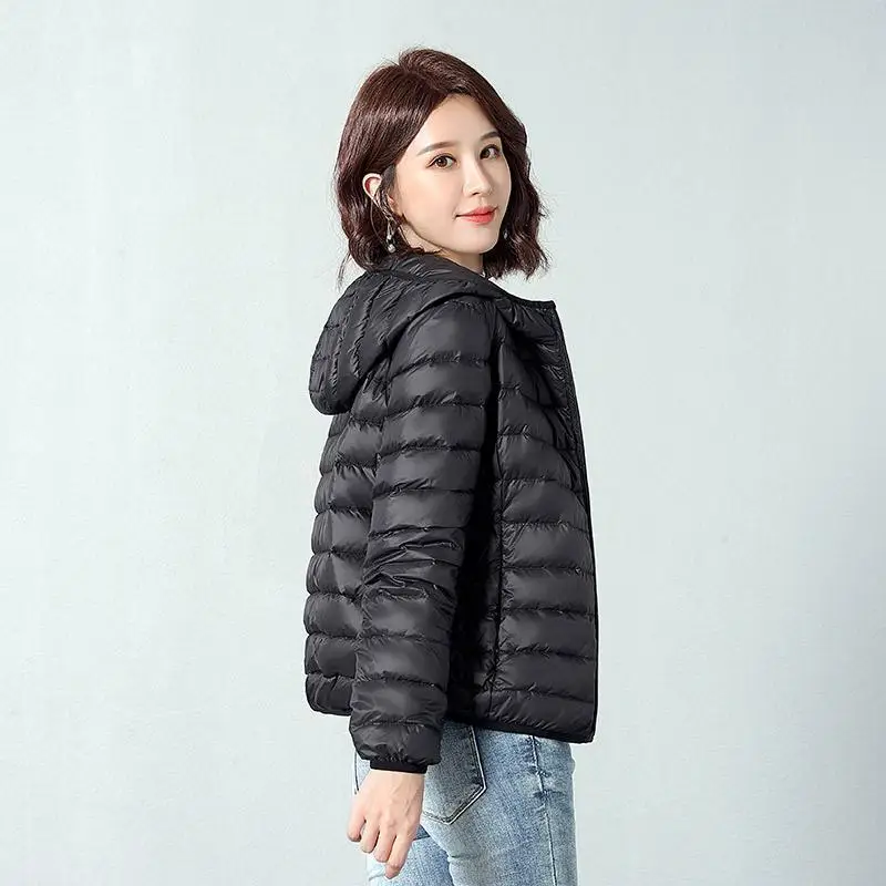 

Женское легкое пуховое хлопковое пальто, осенне-зимнее повседневное свободное пальто, антихолодное удобное модное пальто на молнии