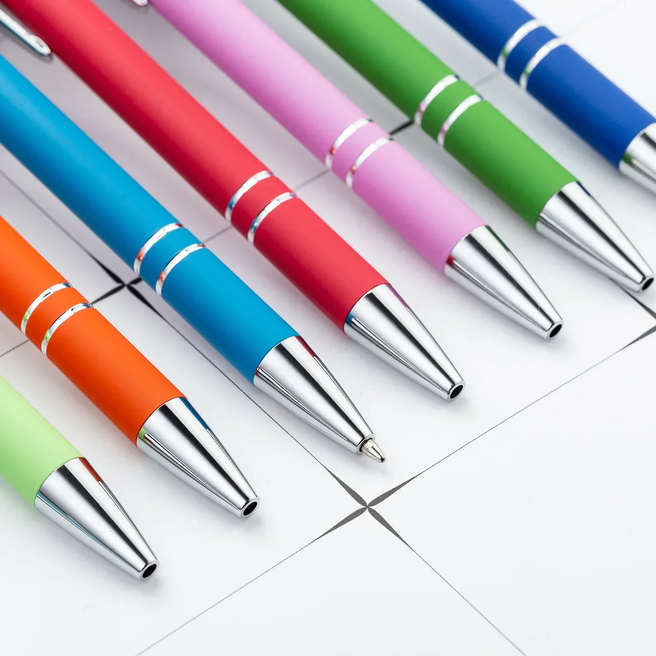 20-200pcs Laser Engraved Logo Pen Custom Advertising Wholesale Promotional Pens for Business Bulk Office Supplies 16Colors