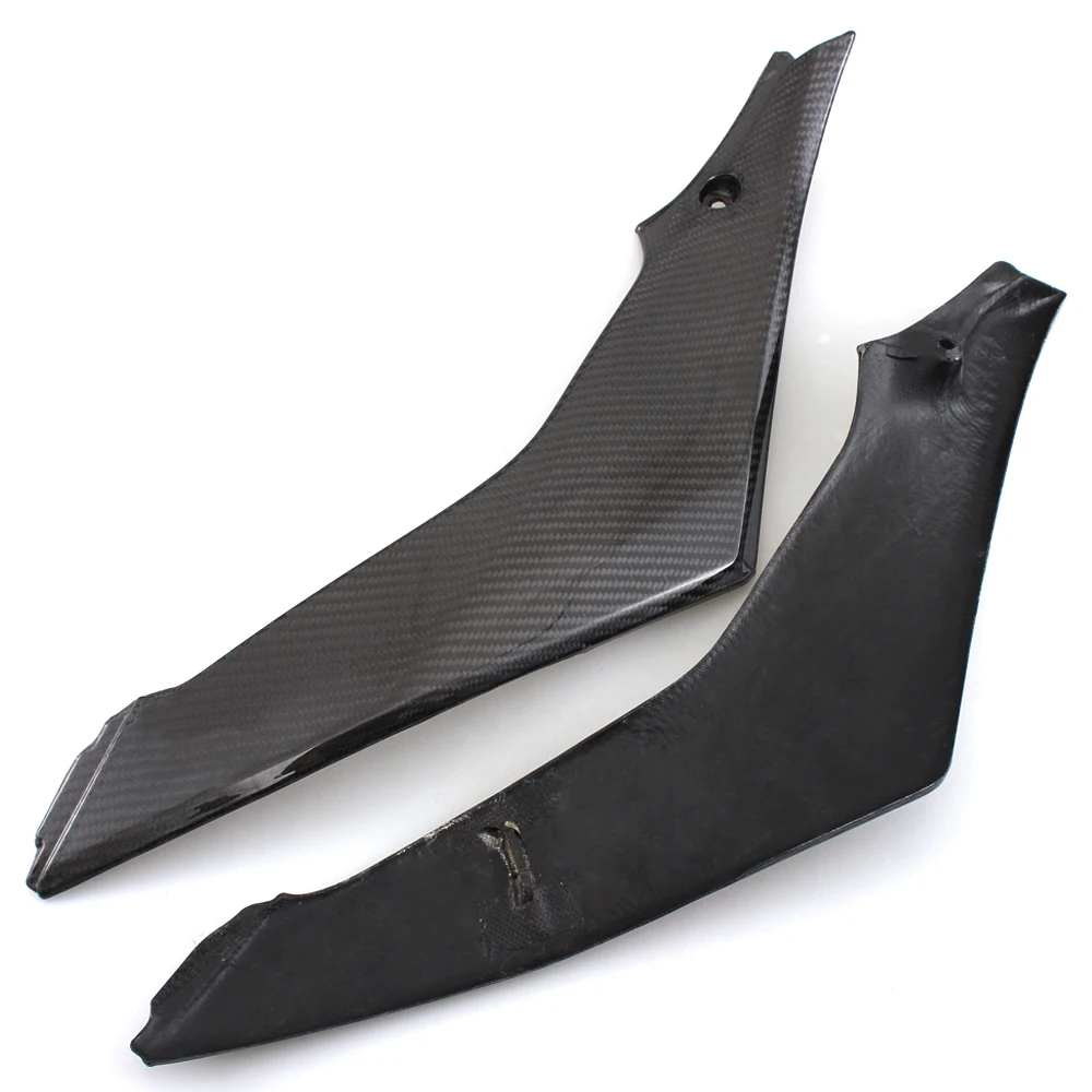 Black Motorcycle Carbon Fiber Protector Fairing Fuel Gas Tank Side Panel Cover For SUZUKI GSXR1000 GSXR 1000 K7 07-08