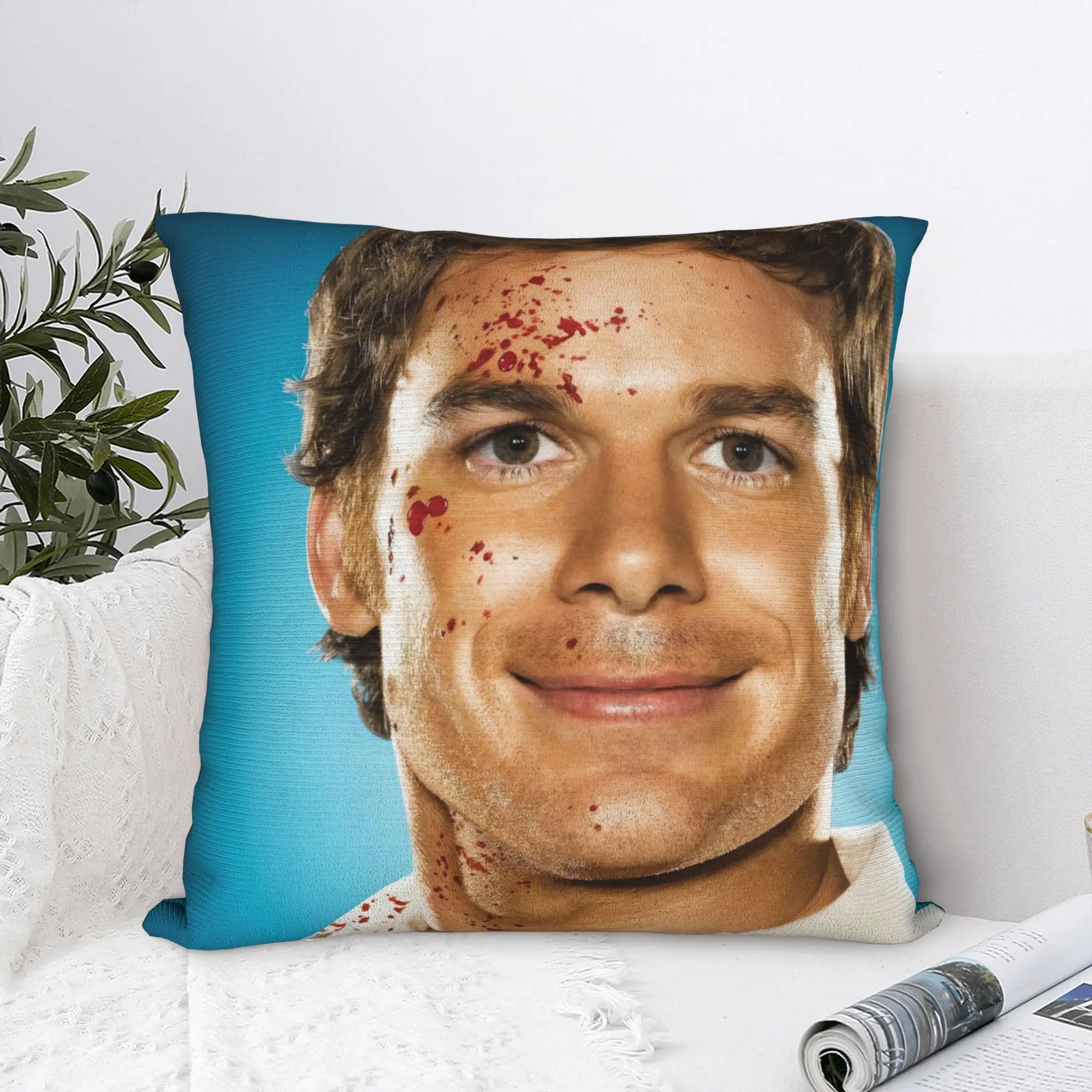 Dexter Morgan Pillow Case  Print Pillow Cover Novelty Pillowcases For Sofa Bedroom Home Decor