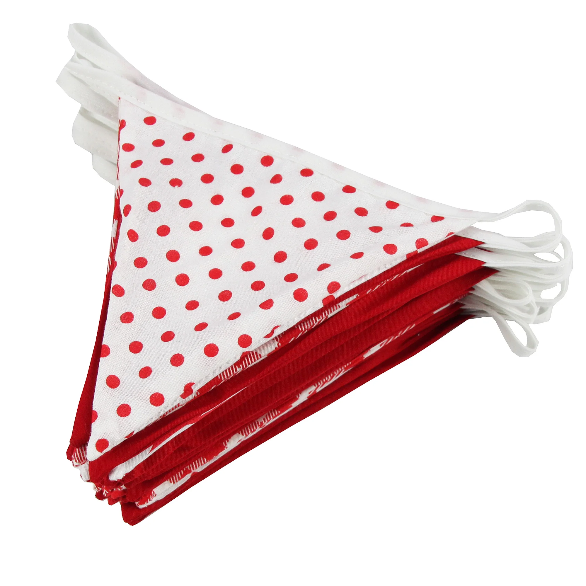 Neue 10 mt 36 fahnen Weiß Baumwolle Spitze Stoff Bunting Flags Hochzeit Party Dekoration Banner Hause Braut Dusche Bunting Garland – Detail 11