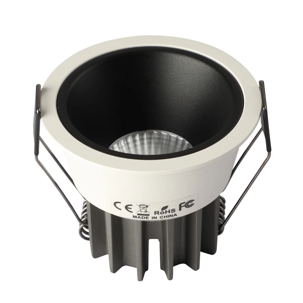 Dimmable Led Downlight Recessed Ceiling Lamp Spotlight Aluminum COB 110V 220V Home Office Store Spot led Hole 65/75/90mm