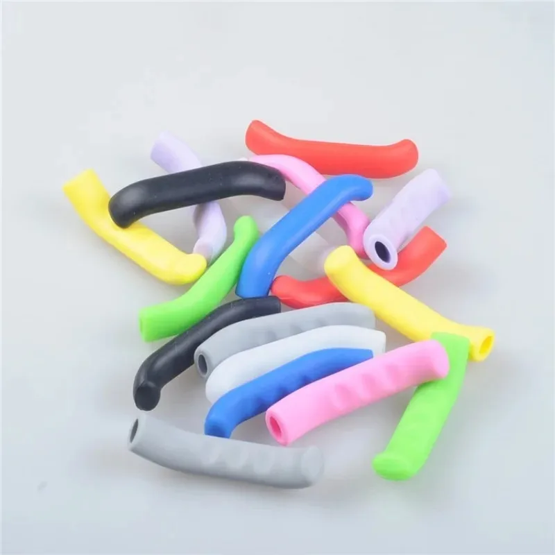 2pcs/set Colorful Silicone Anti-slip Mountain Bike Brake Grips MTB Bike Brake Handle Protective Cover Bicycle Grips Bike Parts