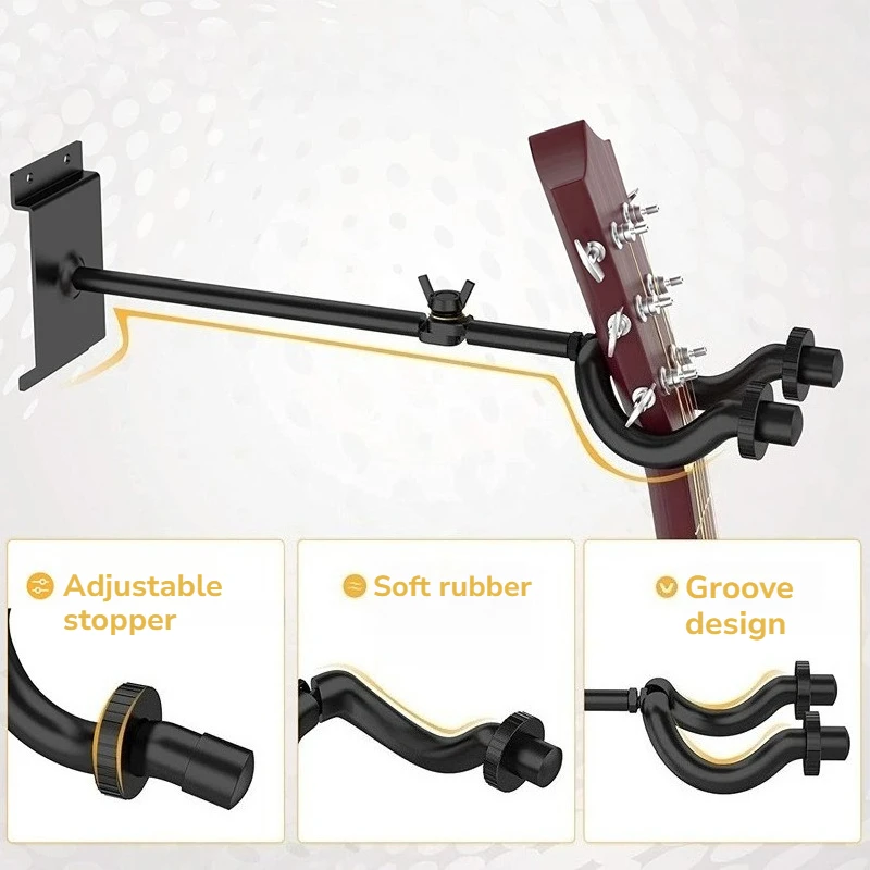Alloy Multi-head Electric Guitar Stand Rotatable Sturdy Stable Durable Wall-mounted Guitar Hanger Musical Instrument Accessories
