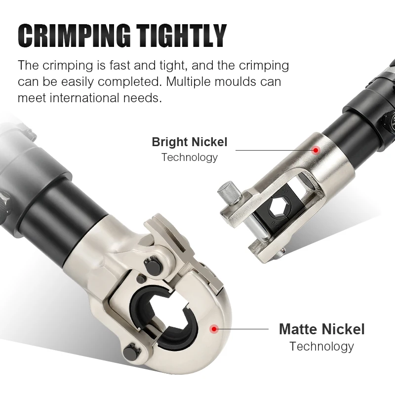 KM-300/KM-300C In-line Electric Power Cable Crimping Tool 10-300mm² Copper/Aluminum Terminal Crimping 2200W Power